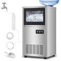 Ice Machine Commercial Ice Maker Machine, 150 Lbs /24H, 30 lbs Bin, Under Counter Built-in or Freestanding, Stainless Steel Household Use, Restaurant Bar Kitchen Cafe