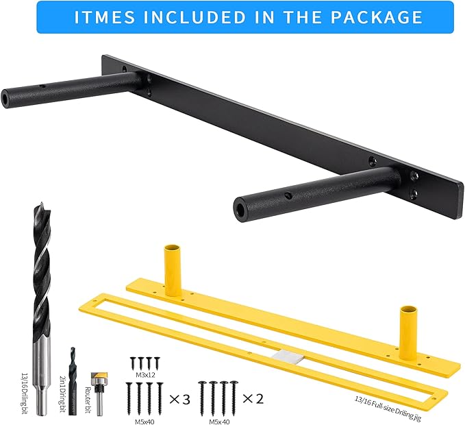 Heavy-Duty Floating Shelf Bracket, , Hidden Shelf Bracket for Mantel, if Installed on Studs, Maximum Load of 210 pounds, Hidden Bracket 22inches (with Premium Build kit)