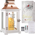 Memorial Lantern, Sympathy Gifts for Loss of Mom/Dad/Loved One, Bereavement Gifts, in Memory of Loved One Lantern,Celebration of Life, Memorial Gifts, Funeral Lantern,Those WE Love Don't GO Away