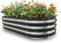 Gardmax Galvanized Raised Garden Bed, Lightweight Planter Boxes Outdoor with Easy Assembly, Large Garden Bed for Vegetables, Fruits, Flower Dark Grey