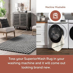 nuLOOM Jeni Checkered 2'6" x 10' Machine Washable Runner Rug for Living Room Bedroom Dining Room Entryway Hallway Kitchen, Dark Grey