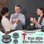 TrelaCo 6 Pcs Cupping Kit for Massage Therapy 3 Sizes Silicone Cupping Set Chinese Massage Therapy for Studio Household Cellulite Joint Pain Muscle Pain(Clear Black)