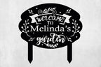 Personalized Metal Garden Sign with Stake, Custom Garden Decor for Outdoor, Custom Family Name Sign, Patio Decorations, Lawn Art, Farmhouse Decorative, Housewarming Gift (CstmDesign10)