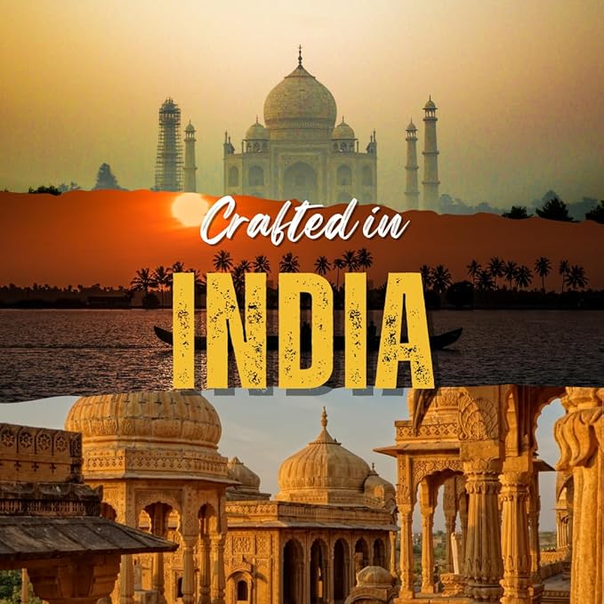 Handcrafted Wooden Elephant Figurine – Traditional Artwork, Gold & Gemstone Embellishments – Lucky Decorative Elephant Statue for Prosperity | Beautiful Elefantes Decorativos para Sala (Black & Gold)