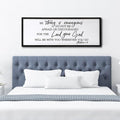 Be Strong And Courageous Sign Bible Verse Framed Wall Art, 32''×12'' Rustic Religious Christian Proverbs 3:5-6 Sign, Horizontal Holy Inspirational Catholic Scripture Decor