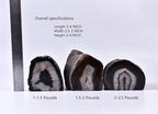 AMOYSTONE Earth Tone Agate Candle Stand 1.5-2lb Spa & Yoga Studio Essential | Natural Brazilian Stone | Meditation Sanctuary Decor | Eco-Friendly Spiritual Gift