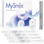 MySmile Deluxe 10 Min Teeth Whitening Kit with 28 LED Light, 35% Carbamide Peroxide Teeth Whitening Gel, Helps Remove Years of Stains from Coffee, Soda, Wines, Smoking, Food