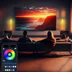 RGB Light Bar,Smart LED Light Bar for Room,16 Million Colors,Three Control Modes,Dynamic Music Sync Mode,213 Preset Modes,USB Interface（Without Adapter）