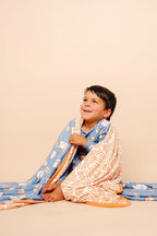 Copper Pearl Jumbo Premium Knit 3 Layer Stretchy Throw Blanket 'Dunk'