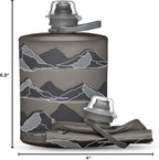 HydraPak Stow - Collapsible Backpacking Water Bottle (350ml, 500ml, 1L) - BPA Free, Ultra Light, Spill-Proof Twist Cap