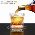 Whiskey Glasses with 4 Iceball molds and a Luxury Box, Old Fashioned Whiskey Glasses, Gifts for Dad from Daughter Son Kids, Best Father Ever Whiskey Glass, Gifts for Husband