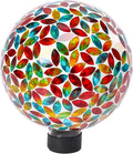 VCUTEKA Gazing Ball, 8" Glass Gazing Balls Sphere for Garden Lawn Outdoor Ornament Yard Decorative