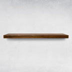 URBANDI, Rustic Floating Shelves, Set of 2, Hidden Bracket, Solid Wood, Heavy Duty, Wall Mounted Shelves, (Provincial, 60Wx10D)