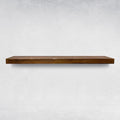 URBANDI, Rustic Floating Shelves, Set of 2, Hidden Bracket, Solid Wood, Heavy Duty, Wall Mounted Shelves, (Provincial, 12Wx8D)