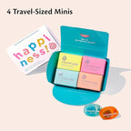 Cocofloss Woven Dental Floss, Travel Sampler, Dentist-Designed Oral Care with Coconut Oil, Waxed, Vegan, Kid-Friendly, 4 Minis in Mint, Coconut, Orange, Strawberry (8 yd Each)