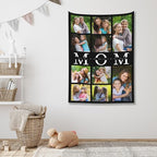 Custom Tapestry For Wall Bedroom Custom Backdrop Personalized Image Text Photo Customized Funny Tapestry Banners And Signs Mother's Day Vertical Tapestrys