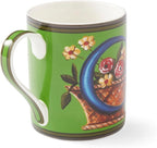 Spode Kit Kemp 12oz Mug, C Initial - Fine China Coffee Cup with Floral Alphabet Design, Custom Letter Mug for Unique Gift Giving - Personalized Kitchen Drinkware, Dishwasher Safe & Stylish