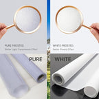 Window Privacy Film with Installation Tools, Static Cling, Anti UV, Heat Control, Ideal for Home Shower Office Glass Door (White Frosted【Glue-Free】, 45.2X78.7Inch)