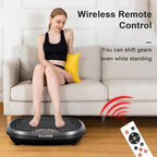 EILISON FitMax 3D XL Vibration Plate Exercise Machine - Whole Body Workout Vibration Platform w/Loop Bands - Lymphatic Drainage Machine for Weight Loss, Shaping, Wellness, Recovery