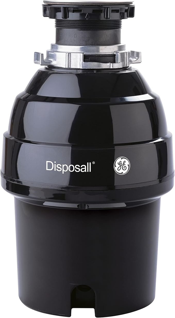 GE Disposall Continuous Feed 3/4 Horsepower Motor Garbage Disposer, Good for Grinding: Vegetable Peels & Small Bones, Easy Install Kit, Non-Corded, Recommended for 2-4 Person Homes, GFC720N