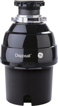 GE Disposall Continuous Feed 3/4 Horsepower Motor Garbage Disposer, Good for Grinding: Vegetable Peels & Small Bones, Easy Install Kit, Non-Corded, Recommended for 2-4 Person Homes, GFC720N