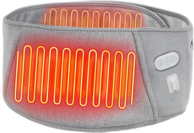Heated Waist Belt, Heating Pad for Low Back and Belly, Holiday Gift,Women’s Cordless Heating Belt for Period Cramps - Rechargeable & Slim Design