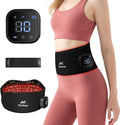 Morfone Red Light Therapy Belt, Cordless Infrared Light Therapy Pad for Body Heating Vibration Rechargeable Waist Wrap with Controller/Timer, 660nm&850nm, for Back Shoulder Muscle Pain Relief