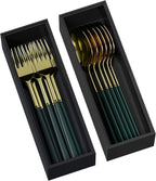 Kitchen Drawer Organizer Bins, Black Bamboo Drawer Organizer Stackable for Silverware, Utensils, Cutlery, Flatware, Junk Drawer, Dresser, Bathroom, 9" x 3" x 2.5" (Set of 2)