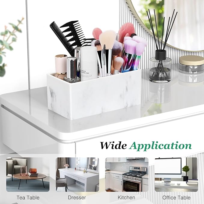 Luxspire Toothbrush Holder, Ink White