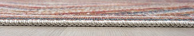 Keen Home Design 3x5 Rug - Machine Washable Entry Rug with Non-Slip Backing, Ideal for Enteryway, Kitchen, Bathroom, Laundry Room - Vintage, Easy Clean, Durable, Low Pile Rug - (3' x 5')