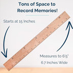 Wooden Growth Chart for Wall - Size Height Chart for Kids, Growth Measuring Board and Kids Height Wall Chart, Growth Chart for Kids, Height Chart for Wall - Natural (63"x6.7")