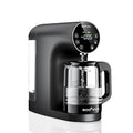 Ecoviva Countertop Reverse Osmosis Water Filter, 6 Stage RO Water Filtration System with Glass Carafe, TDS Displayr, 3:1 Pure to Drain, Portable No Installation Water Purifier Black