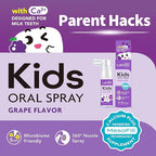 LAB52 Kids Oral Spray Gift Box, Toddler Toothpaste Helper for Daily Oral Care and Fresh Breath, Children Approved with Fluoride Free for Newborn to Preschoolers, Xylitol Grape Flavor (3 Packs)