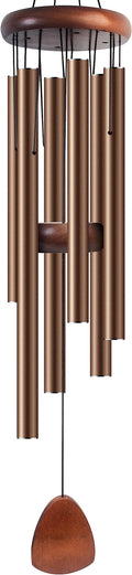 Large Aluminium Wind Chimes 37 Inches to Create a Zen Atmosphere Suitable for Outdoor, Garden, Patio Decoration. Classic Wind Chimes with Wind Catcher Suitable as A Gift for Unisex(Coffee)