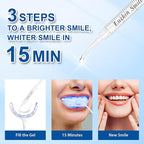 LUCKIN SMILE 10*3ML Teeth Whitening Gel Refill with 22% Carbamide Peroxide Suitable for Sensitive Teeth Whitening, 60 Whitening Treatments, Teeth Whiteners Used in Conjunction with Teeth Whitening Kit