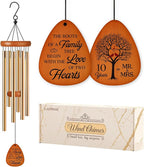 10th Anniversary Wind Chime, 10th Anniversary Romantic Gifts for Him, Her, Couple, Men, Women, Wife, Husband, Newlywed, Aluminum Anniversary's Keepsake Gifts Ideas