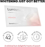 Something Nice Lumismart Whitening Strips - Dentist-Designed, Enamel Safe, up to 42 Treatments with Smart Adjust - Teeth Whitening Strips in Peach for Sensitive Teeth