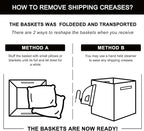 OIAHOMY Storage Cubes 11 Inch - 3 Pack, Cotton Rope Woven Baskets for Organizing, Square Storage Baskets for Shelves Organizer, Classroom, Kids Toy Bins, Closet, Baby Nursery-White