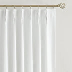 Vision Home White Pinch Pleated Full Blackout Curtains Thermal Insulated Window Curtains 63 inch for Living Room Bedroom Room Darkening Pinch Pleat Drapes with Hooks Back Tab 2 Panel 40" Wx63 L