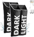 Hanging Laundry Hamper Bag XL 40x22", Space Saving over the Door Storage Bags, Behind the Door Hampers for Dirty Clothes & Wall Mounted Basket for Bathroom, Organizer for Small Room Spaces RV
