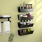 Magnetic Kitchen Organizer for Refrigerator Spice Rack Organizer Metal Magnet Shelf For Waching Machine Strong Magnetic Fridge Shelf for Microwave Kitchen Pantry Organizer No Drilling Installation