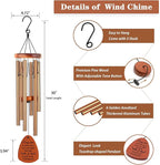 Memorial Gifts, Sympathy Wind Chimes Memorial Wind Chimes for Loss of Loved One Prime, Sympathy Gift, Bereavement/Remembrance Gifts in Memory of Loved One Mother Father, 30" Wooden