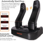 SUNFOOT Boot Dryer And Deodorizer Shoe Dryers For Work Boots, Ski Boot, Hats, Socks, Motorcycle Helmets Glove Dryer With Heat Blower, Quick Drying Boot Warmer Adjustable Timer And Rack (Black)