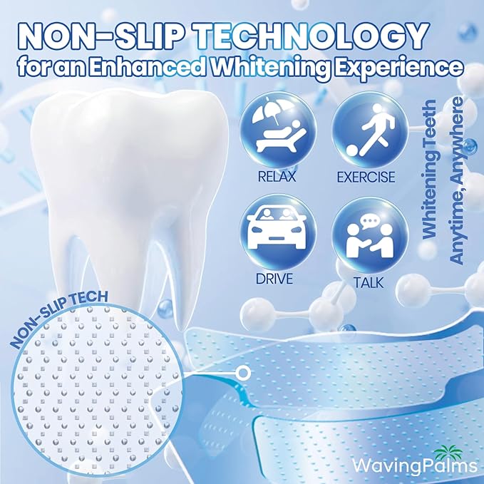 Professional Whitening Strips for Sensitive Teeth:Hydrogen Peroxide-Free Treatments - Effective & Gentle Dental Whitener (42 Count (Pack of 1), Mint)