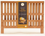 BAMBUSI Dish Drying Rack - Collapsible 2-Tier Bamboo Dish Rack for Kitchen Counter, Wooden Dish Drainer with Foldable Space-Saving Design - Drying Rack for Dishes, Plates, and Cups - Housewarming Gift