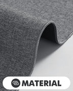 LUMI Indoor Door Mat 36"x56", Ultra Thin Low Profile Non-Slip Doormat for Home Entrance, Absorbent & Stain-Resistant Welcome Mats, Washable Entryway Mat for Front Door, Patio, Porch, Grey