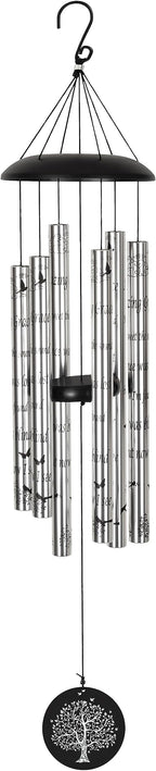 The Wind Chime CO Deep Tone Sympathy Wind Chime with 6 Andonized Aluminum Tubes Tuned Soothing Melody, Memorial Wind Chimes for Outside Decoration (Patio, Graden, Yard) 40"