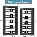 Bookshelf, 5-Tier Sturdy Bookcase, Adjustable Book Shelf, Large Capacity per Shelf, Modern Book Shelf for Living Room, Home Office, Garage, Perfect for Home Organization & Small Space Living