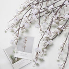 Geegoods 10 Stems White Faux Flowers for Vase – Real Touch Artificial Baby Breath Branches Long Stem for Tall Vase Indoor Home Table Centerpieces Decoration