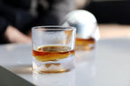 Rocky Mountains Heavy Crystal Whiskey Glasses Gift Set of 2, Thick Freezable Bourbon Glass 1lb Each, Premium Whiskey Gifts for Men, Frozen Crystal Chills Cocktails, 10 oz